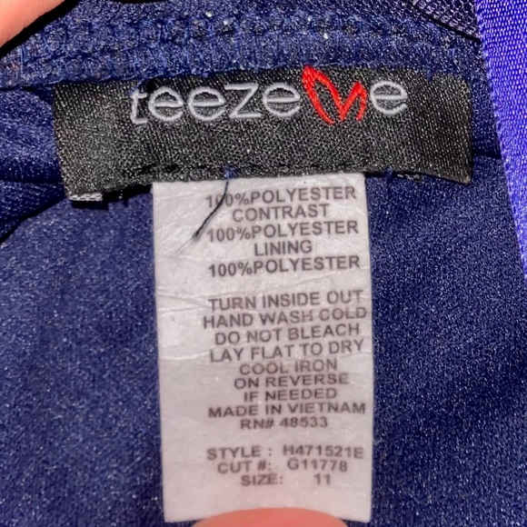 blue sparkly dress - Picture 3 of 3